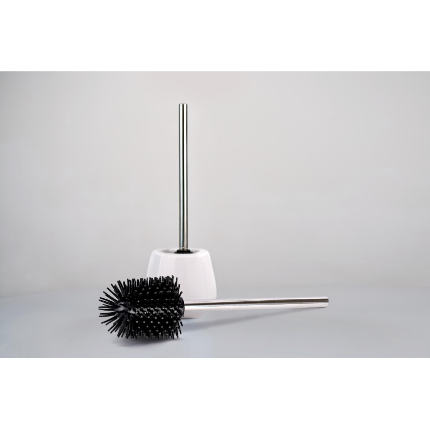 WENKO 21799100 - Szczotka do WC 7,5x35 cm stal nierdzewna/srebrna/czarna