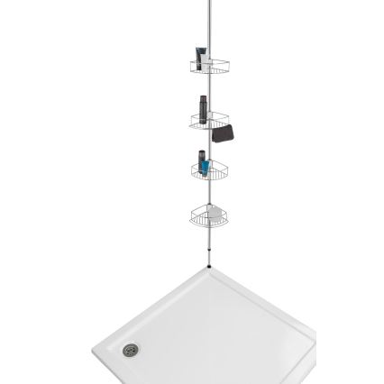 WENKO 21803100-Półka narożna DOLCEDO 31x275 cm stal nierdzewna/połysk, chrom