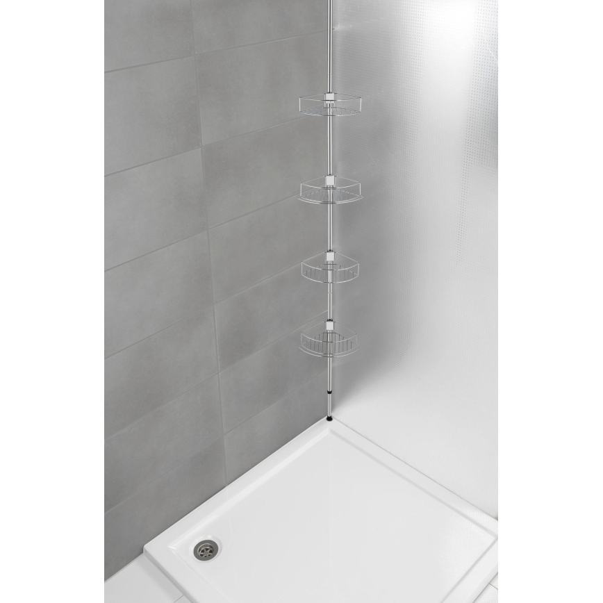 WENKO 21803100-Półka narożna DOLCEDO 31x275 cm stal nierdzewna/połysk, chrom