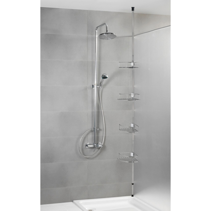 WENKO 21803100-Półka narożna DOLCEDO 31x275 cm stal nierdzewna/połysk, chrom