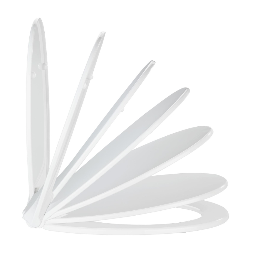 WENKO 21901100-WC deska sedesowa KOS 44x37 cm biała/srebrna