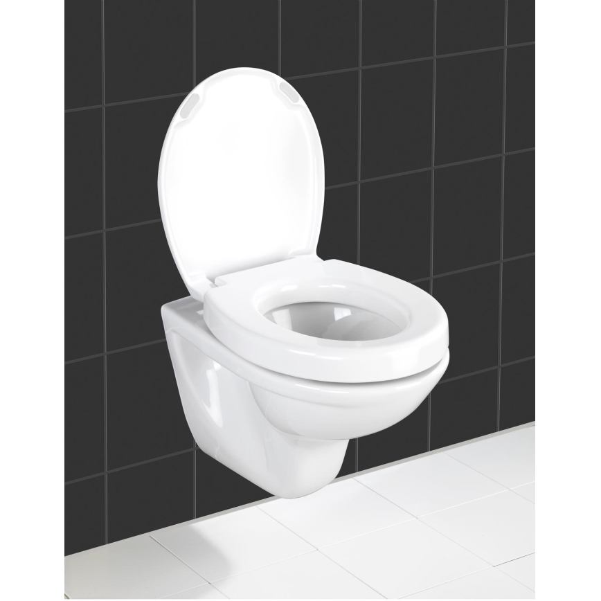 WENKO 21905100 - Deska sedesowa SECURA 37x44 cm biała/szara