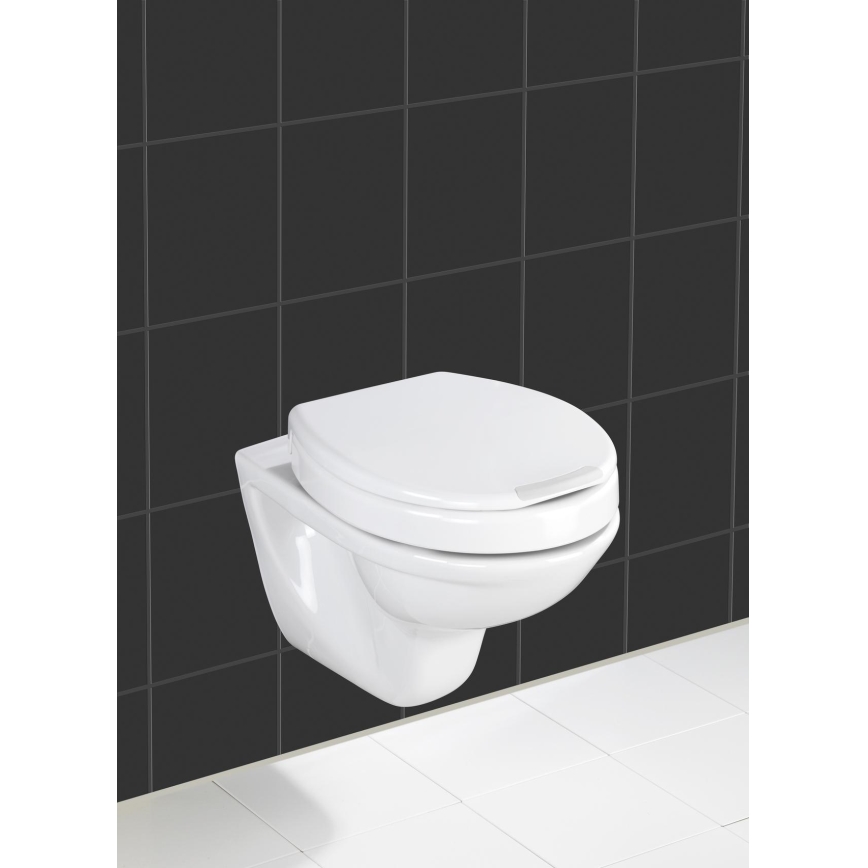 WENKO 21905100 - Deska sedesowa SECURA 37x44 cm biała/szara
