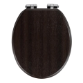 WENKO 22015100-deska sedesowa WC WENGE 35,5x42,5 cm brązowo-srebrna