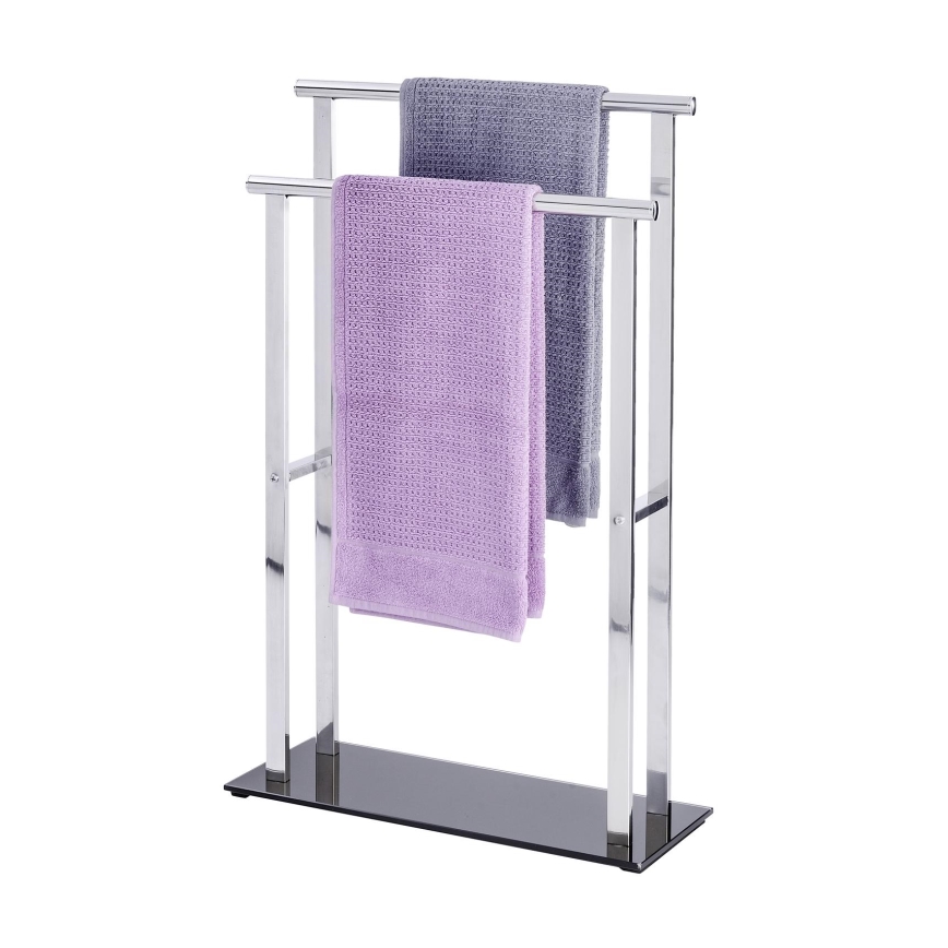 WENKO 22089100 – Wieszak LAVA 52x81,5 cm stal nierdzewna/srebrny/czarny