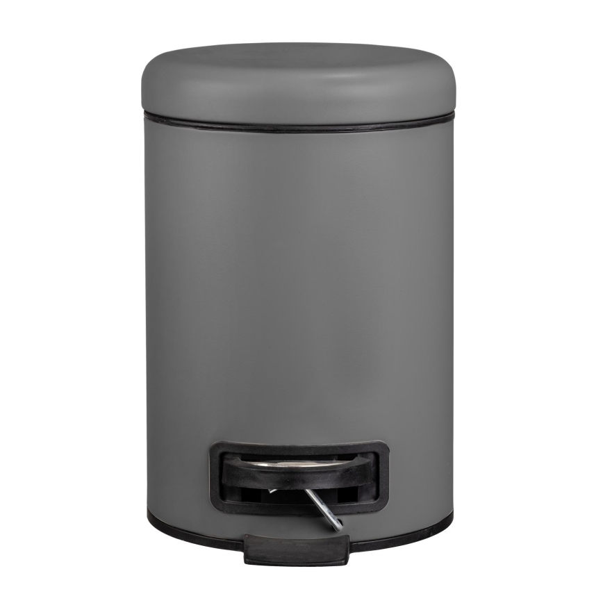 WENKO 22148100 - Kosz LEMAN 17x25 cm szary/czarny