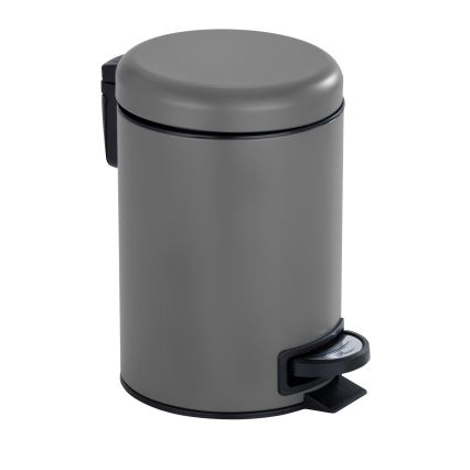 WENKO 22148100 - Kosz LEMAN 17x25 cm szary/czarny