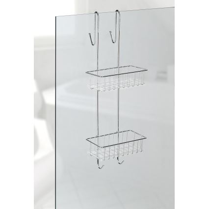 WENKO 22213100 - Stojak ALDO 24,5x70 cm nierdzewny/srebrny