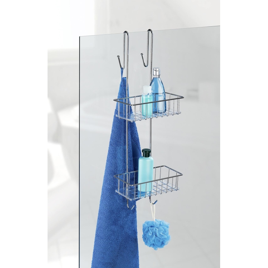WENKO 22213100 - Stojak ALDO 24,5x70 cm nierdzewny/srebrny