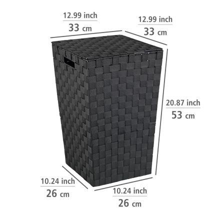 WENKO 22278100 - Kosz ADRIA 33x53 cm czarny