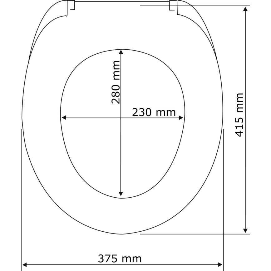 WENKO 22402100-WC deska sedesowa SAMOS 44,5x37,5 cm szary/srebrny