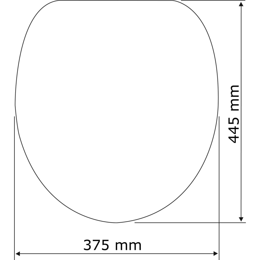 WENKO 22402100-WC deska sedesowa SAMOS 44,5x37,5 cm szary/srebrny