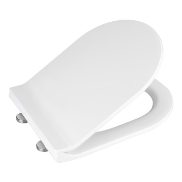 WENKO 22415100-Deska sedesowa HABOS 46x36 cm biała/srebrna