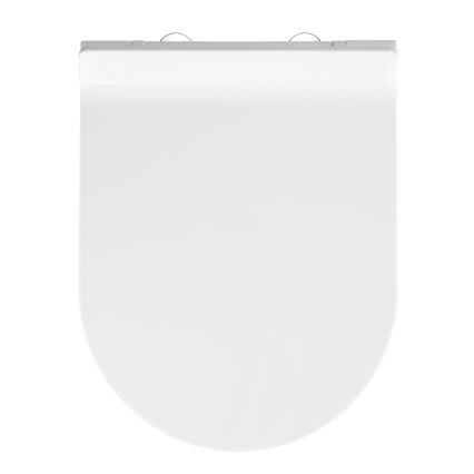 WENKO 22415100-Deska sedesowa HABOS 46x36 cm biała/srebrna