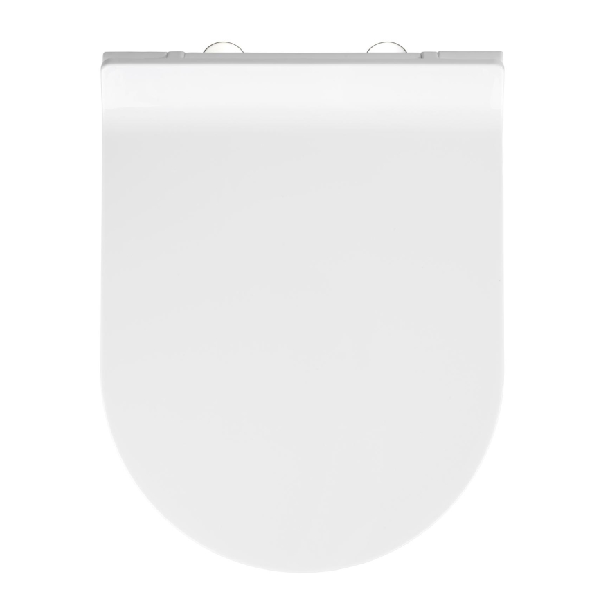 WENKO 22415100-Deska sedesowa HABOS 46x36 cm biała/srebrna