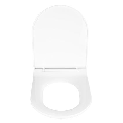 WENKO 22415100-Deska sedesowa HABOS 46x36 cm biała/srebrna