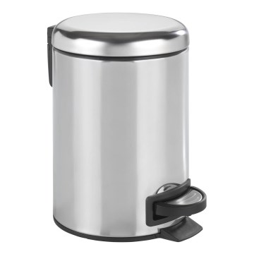 WENKO 22444100 - Kosz LEMAN 17x25 cm stal nierdzewna/srebrny/czarny