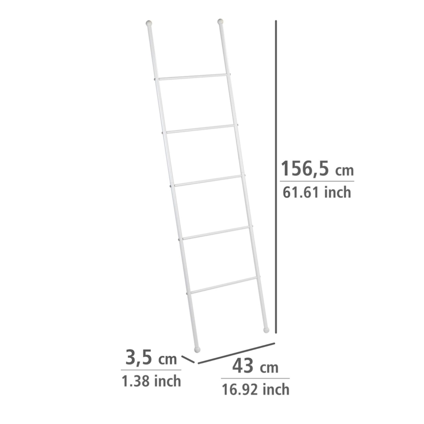 WENKO 22508100 - Wieszak na ręczniki VIVA 43x156,5 cm biały