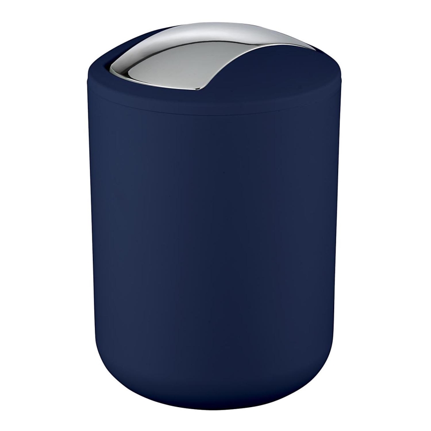 WENKO 22520100 - Kosz BRASIL 14x21 cm niebieski/błyszczący chrom