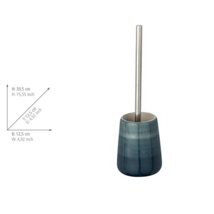 WENKO 22648100 - Zestaw WC POTTERY 12,5x39,5 cm turkusowy