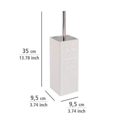 WENKO 22651100 - Szczotka do WC CORDOBA 9,5x35 cm biała