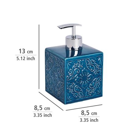 WENKO 22653100 - Dozownik mydła CORDOBA 500 ml niebieski