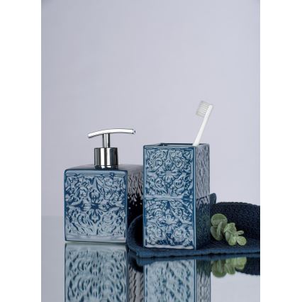 WENKO 22653100 - Dozownik mydła CORDOBA 500 ml niebieski