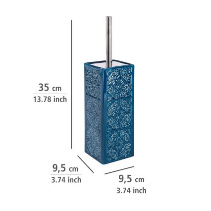 WENKO 22654100 - Szczotka WC CORDOBA 9,5x35 cm niebieska