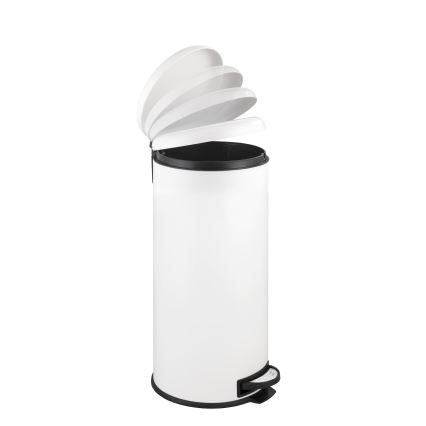 WENKO 22709100 - Kosz LEMAN 30,5x64 cm biały/czarny