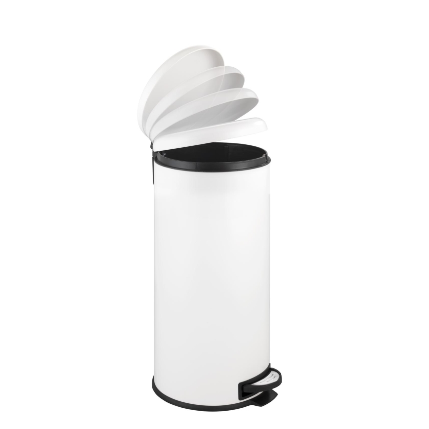 WENKO 22709100 - Kosz LEMAN 30,5x64 cm biały/czarny