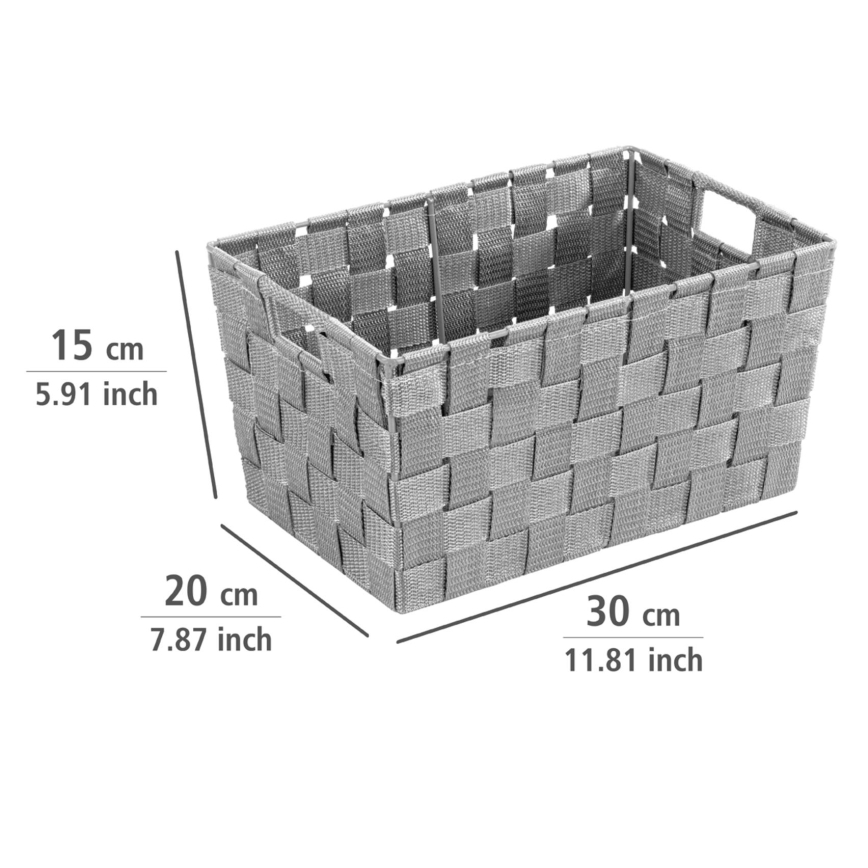 WENKO 22791100 - Kosz ADRIA 30x20 cm szary