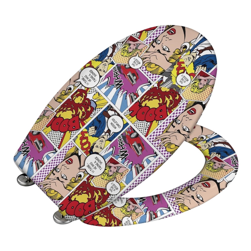 WENKO 22797100-WC deska sedesowa POP-ART 45x38 cm wielobarwna/srebrna