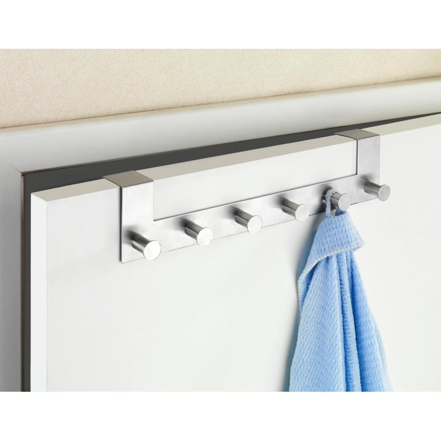 WENKO 22804100-Wieszak CELANO 39x11 cm stal nierdzewna/srebrny