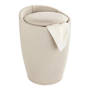 WENKO 22834100 - Stołek CANDY 36x50,5 cm beżowy/czarny