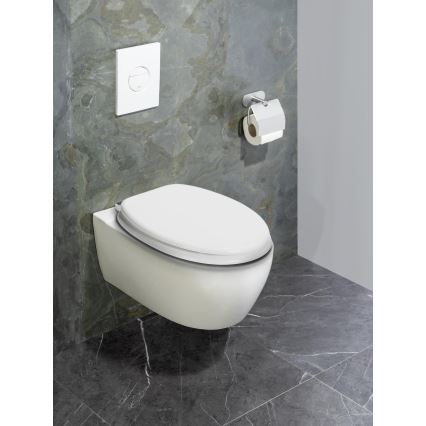 WENKO 22885100-WC deska sedesowa URBIO 36x42,5 cm biała/srebrna