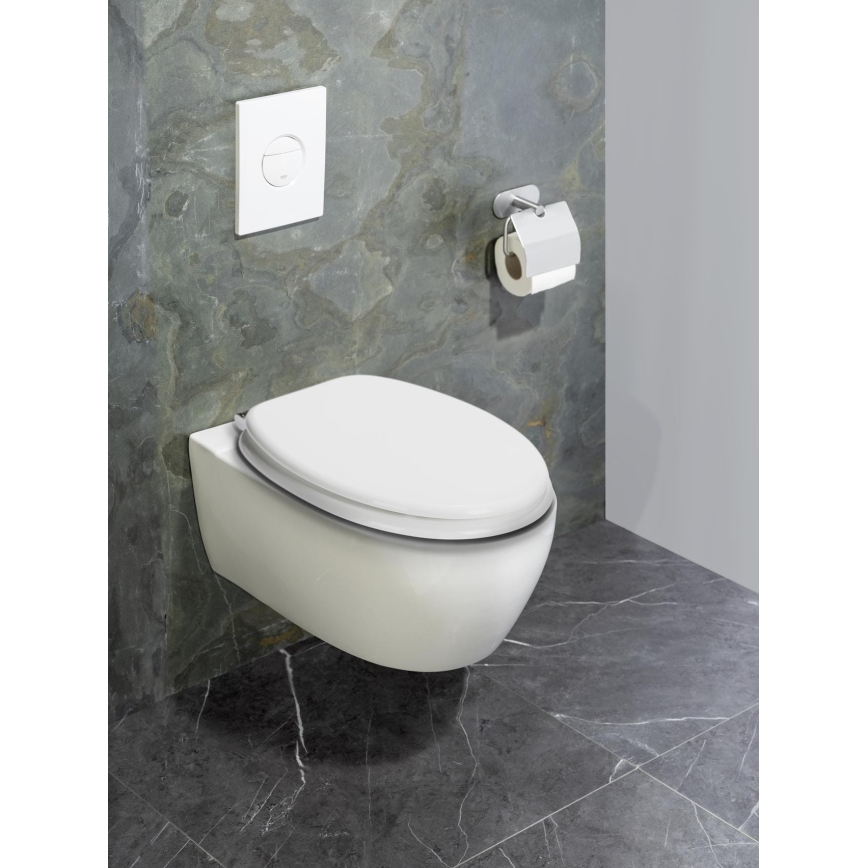 WENKO 22885100-WC deska sedesowa URBIO 36x42,5 cm biała/srebrna