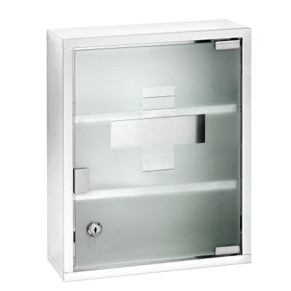 WENKO 22924100 - Szafka apteczna 30x40 cm nierdzewna/srebrna