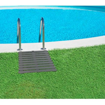 WENKO 22947100-Mata prysznicowa INDOOR & OUTDOOR 55x55 cm szara
