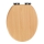 WENKO 22979100-WC deska sedesowa Buk naturalny 35,5x42,5 cm brązowa/srebrna