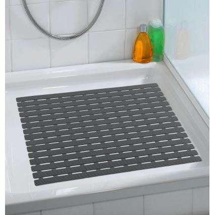 WENKO 23125100-Mata prysznicowa ARINOS 54x54 cm szara/szara