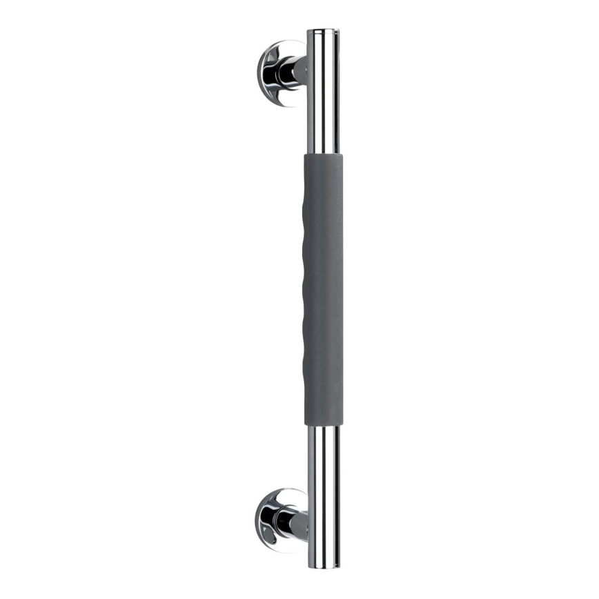 WENKO 23284100-Uchwyt SECURA 40,5x9 cm stal nierdzewna/antracyt/chrom błyszczący