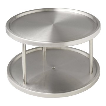 WENKO 2335100 - Karuzela obrotowa CABINET CAROUSEL 26,5x15,5 cm stal nierdzewna/srebrna
