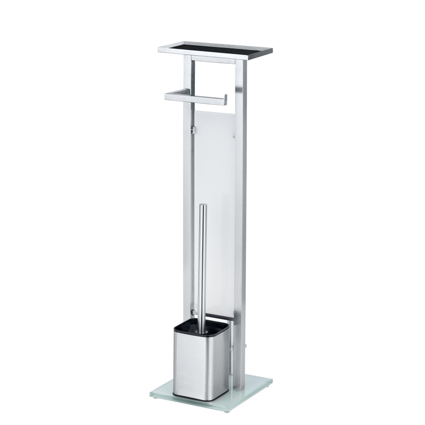 WENKO 23364100 - Szczotka do WC DEBAR 21 x 70,5 cm stal nierdzewna/satynowa/biała