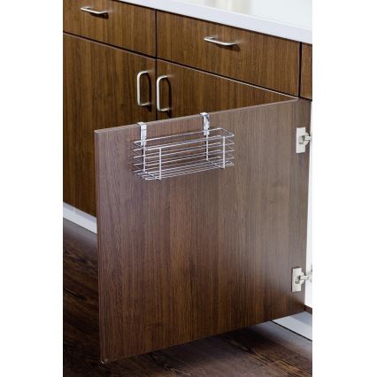 WENKO 2344100 - Koszyk SLIM 24x11,5 cm połysk chrom/czarny