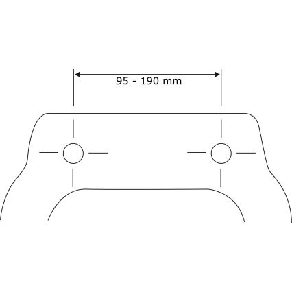 WENKO 23443100-WC deska sedesowa KOS 44x37 cm czarna/srebrna
