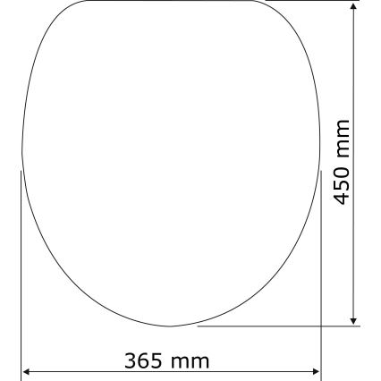 WENKO 23536100-WC deska sedesowa RELIEF 36,5x45 cm wielobarwna/srebrna