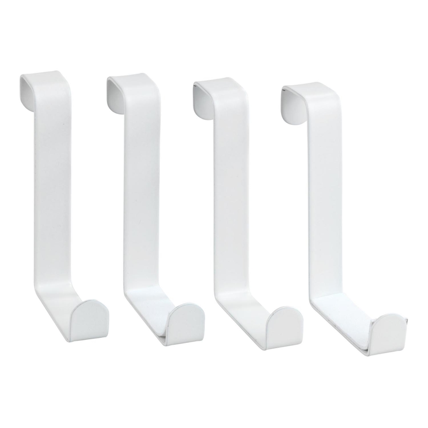 WENKO 23545100-Wieszak na drzwi 7,6x6 cm biały