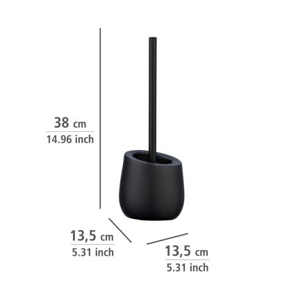 WENKO 23654800 - Szczotka do WC BADI 13,5x38 cm czarna