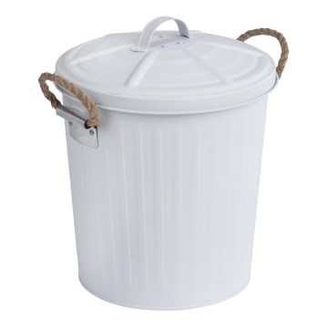 WENKO 23703100 - Kosz GARA 24x28,5 cm biały