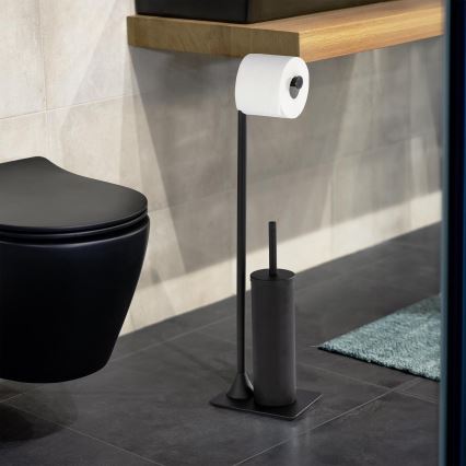 WENKO 23710100 - Szczotka do WC HELLA 15x69 cm czarna